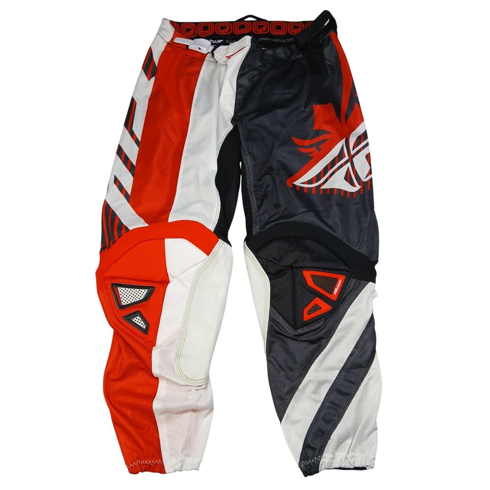Fly Racing Kinetic Mesh Tech Motocross Pants Red White Black Mens 34‎ Dirt Bike